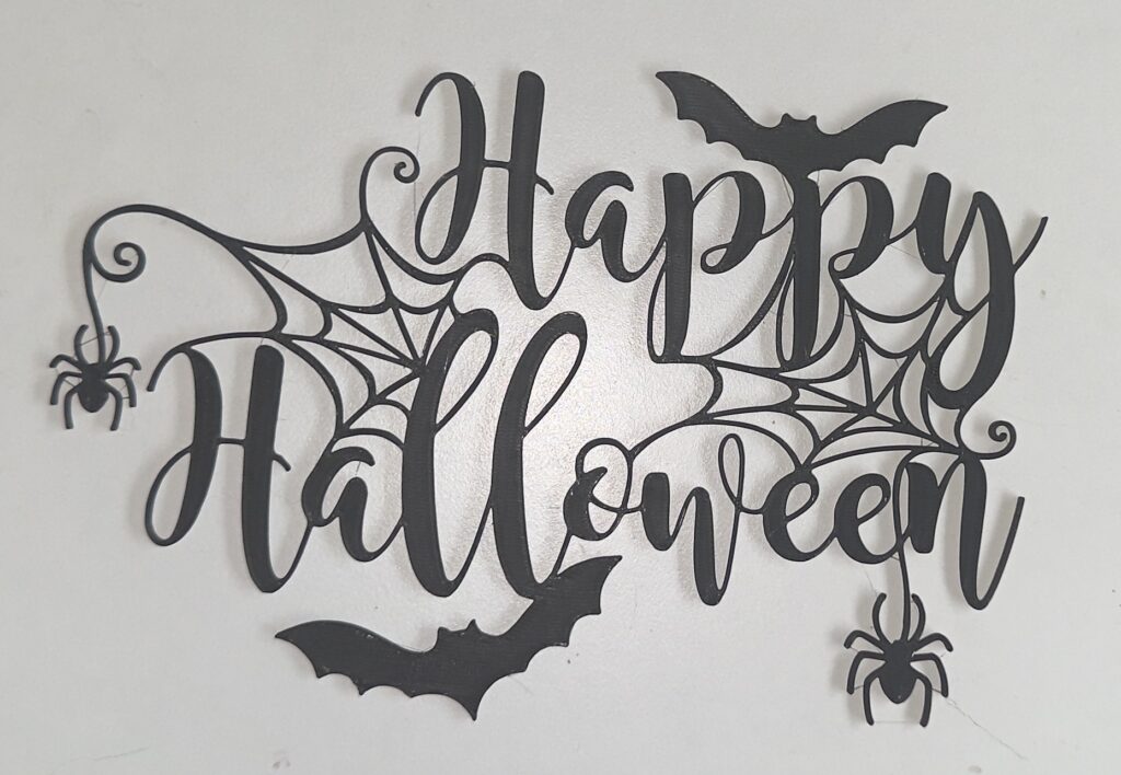 Happy Halloween – 3D-gedruckte Wanddekoration